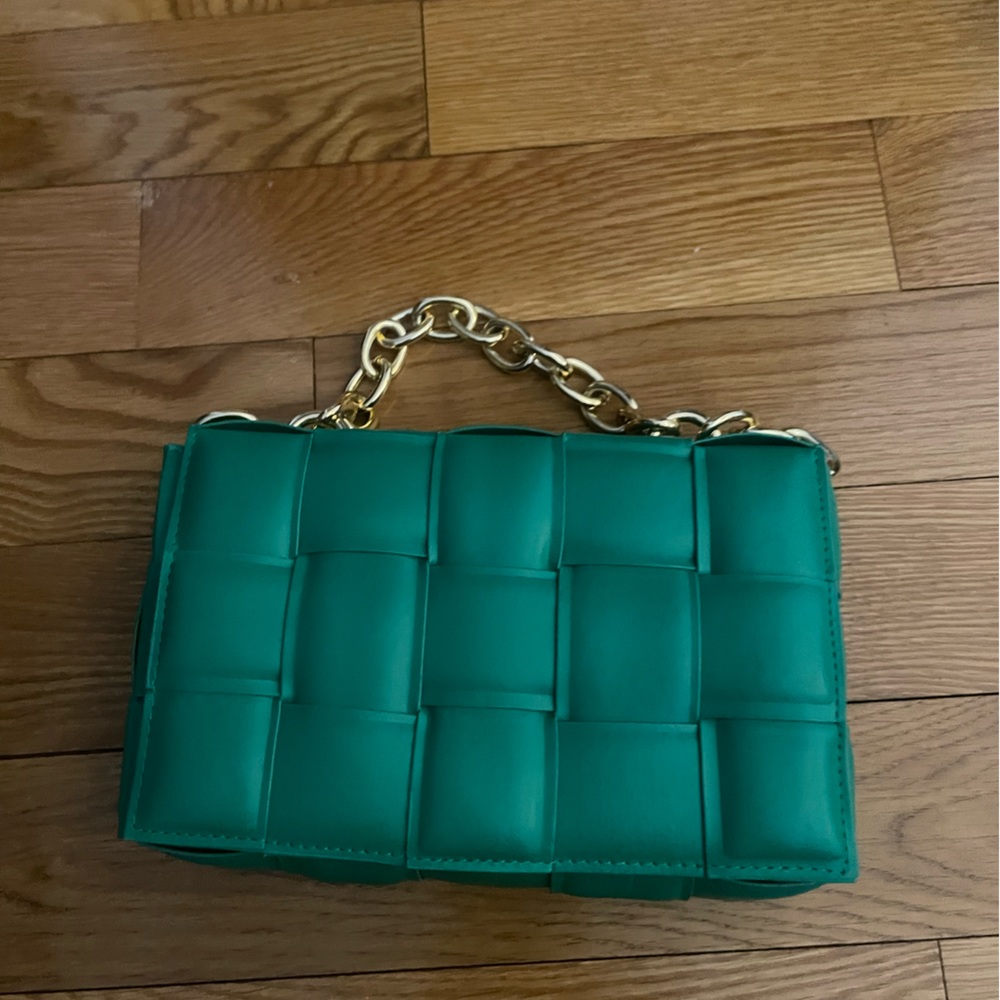 Turquoise shoulder bag